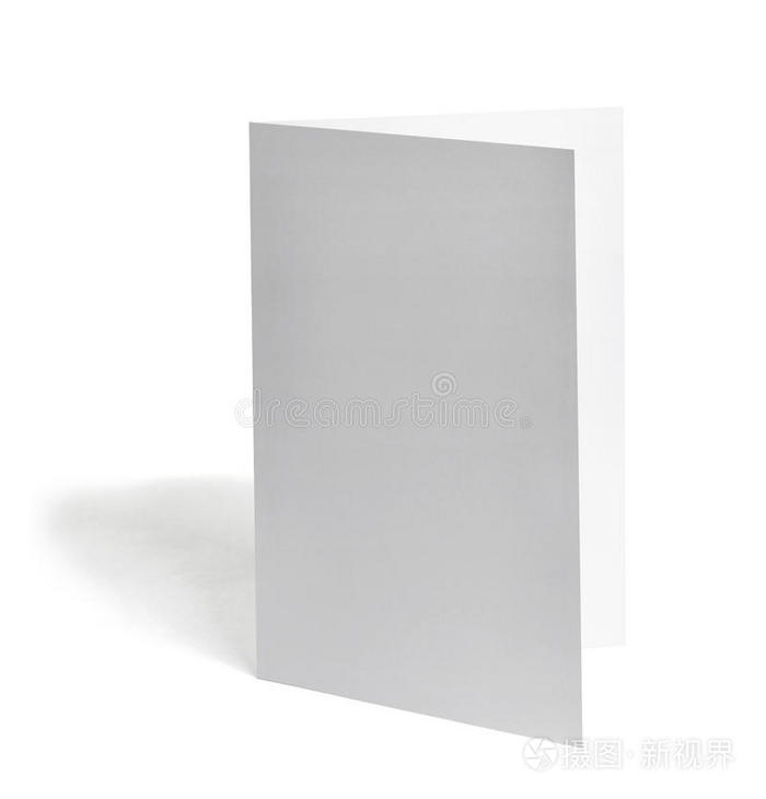 折叠传单白色白纸模板书