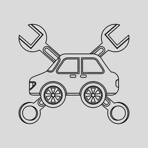 象形图 工具 形象 运输 服务 行业 汽车 轿车 传送 偶像