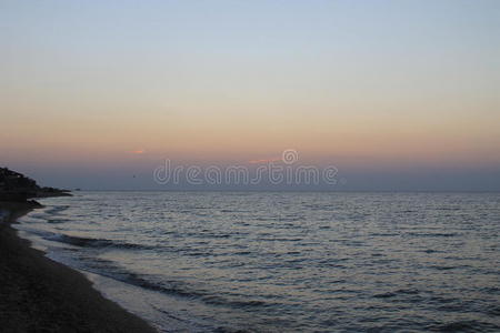 海景 日落 风景 海岸线 夏天 早晨 天空 海洋 海岸 美女