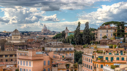 罗马的城市景观。