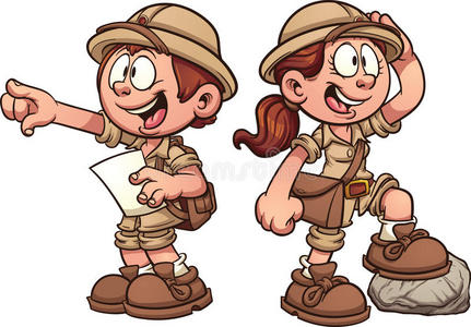 探险家孩子们照片