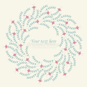 圆圈花装饰图片