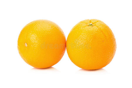 橘子果孤立在白色上