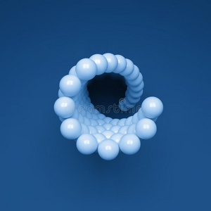 三维球体组成. 矢量模板. 未来主义的技术风格.