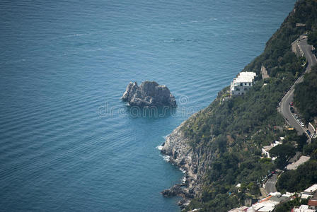 旅游业 地中海 岩石 夏天 海的 意大利 海滩 放松 假日