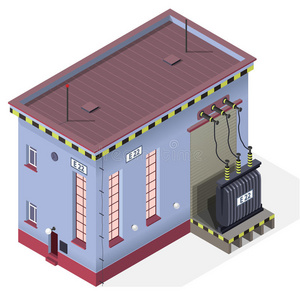 变电站卡通图片