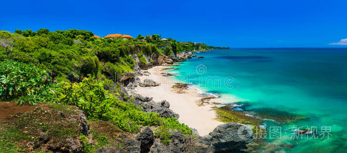 全景图 加勒比 巴厘岛 风景 逃走 海岸 泻湖 金丝雀 蔚蓝