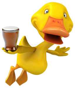 黄色的翼酒吧鸭子照片