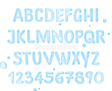 波动 插图 字母表 创造力 性格 液体 字母 公司 拉丁语
