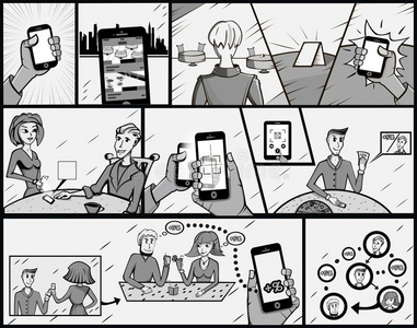 连环漫画图片-连环漫画素材-连环漫画插画-摄图新视界