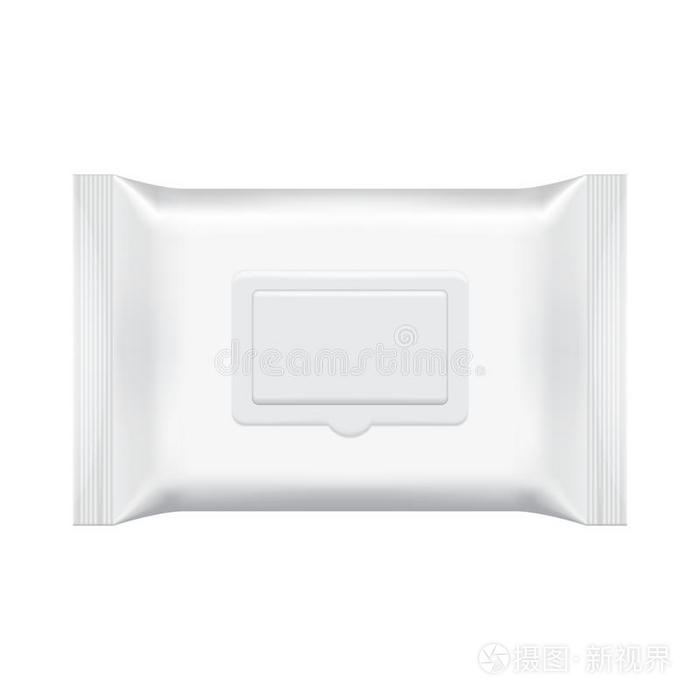 空白包装模板模型隔离在白色上。