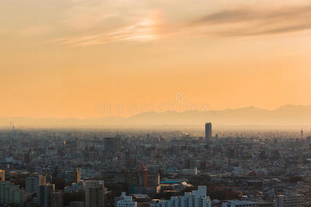 黄昏 日本人 建筑 地标 傍晚 名古屋 亚洲 风景 商业