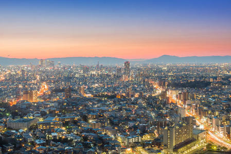 尼格 城市 高的 东山 风景 房子 日本 目的地 城市景观