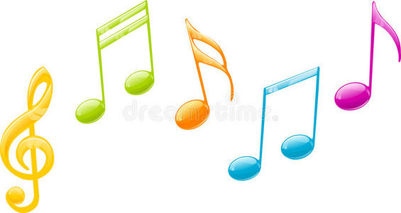 彩色音乐音符照片