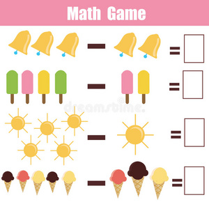 计数 食物 教育 计算 奶油 学习 活动 钟声 爱好 方程式