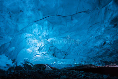 冰山 欧洲 冰岛 风景 洞穴 美丽的 寒冷的 自然 冰洞