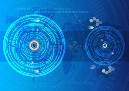 眼睛抽象技术创新。