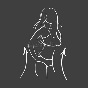 手绘运动女孩图片