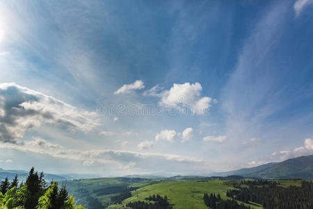 山上美丽的风景