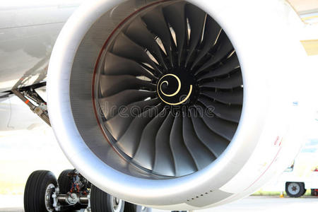 发动机劳斯莱斯a350-800空客的风扇照片