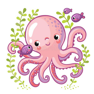 章鱼卡通图片