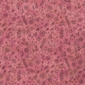 手绘纹理花卉背景。老式粉红色模板与小花和叶子。 装饰图案。
