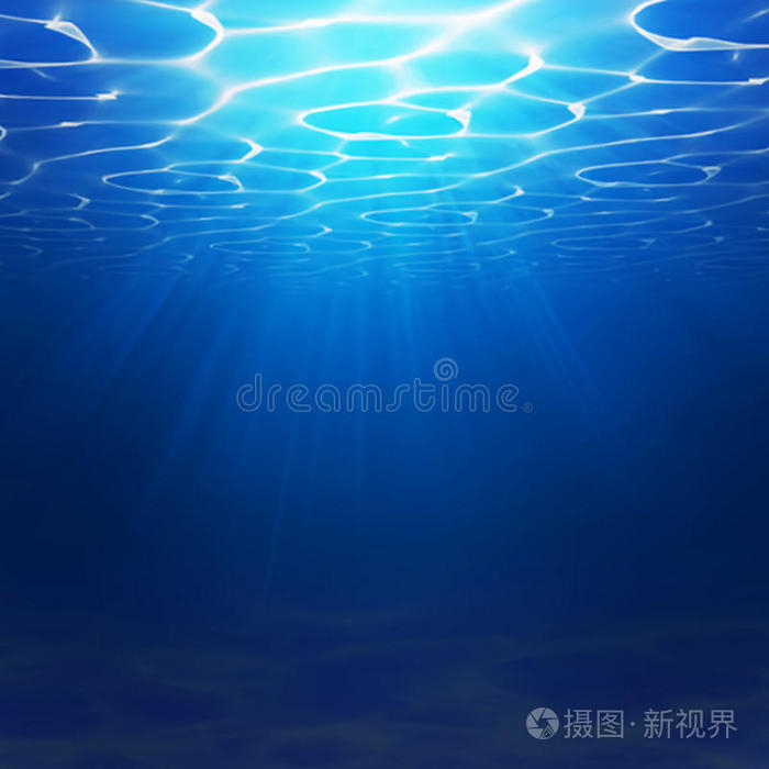 抽象的水下背景插图与水波 蓝色黑社会现实背景 海洋或海底插画 正版商用图片1yj05w 摄图新视界 抽象的水下背景插图与水波 蓝色黑社会现实背景 海洋或海底插画 正版商用图片1yj05w 摄图新视界