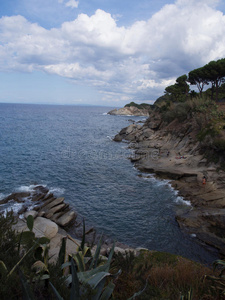 六月 意大利 天堂 海岸 海的 自然 海湾 海景 地中海