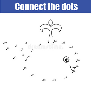 用数字连接圆点教育儿童游戏照片