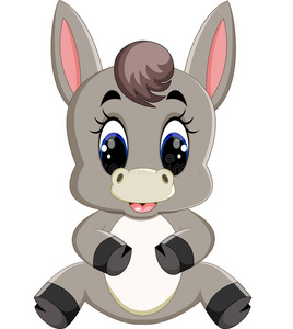 可爱的驴子可爱的驴子卡通照片