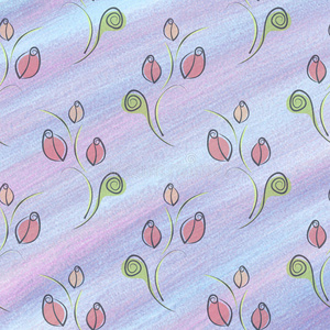 手绘纹理水彩花卉背景。 带有玫瑰和装饰元素的老式蓝色模板。