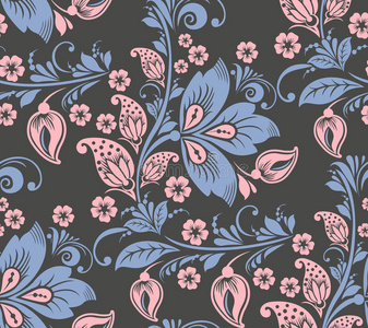 浪漫花卉图案图片