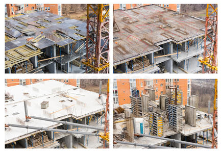 工程 不完整 重的 地板 框架 基础 建设 责任 混凝土