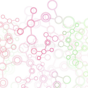 因特网 计算机 商业 进化 插图 格子 公式 六角形 圆圈