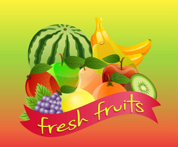 香蕉 西瓜 素食主义者 芒果 水果 收集 番木瓜 食物 葡萄