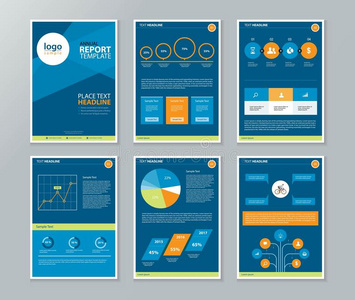 公司简介，年度报告，小册子，传单，页面布局模板