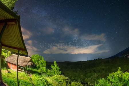 天文台 森林 百万 发光 平底锅 星座 天文学 银河系 领域