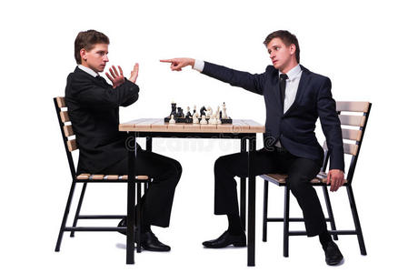 商业 骑士 国际象棋 棋盘 检查 挑战 领导 公司 竞争