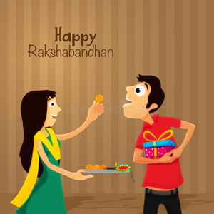 兄弟姐妹为RakshaBandhan。