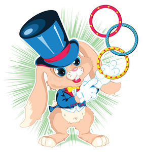 兔子魔术师.照片