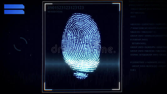 指纹扫描仪,识别系统.照片