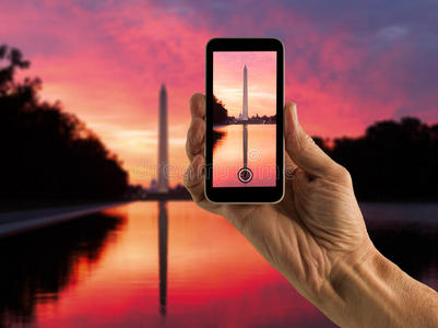 日落 记忆 智能手机 照相机 天空 快照 纪念碑 摄影 照片