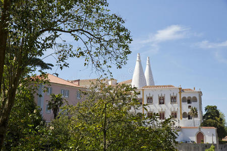 欧洲 城堡 昆塔 砖石建筑 古董 花园 公园 里斯本 葡萄牙语