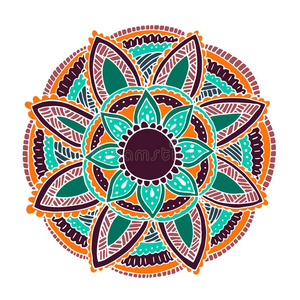 成人着色书曼达拉和向日葵e图片