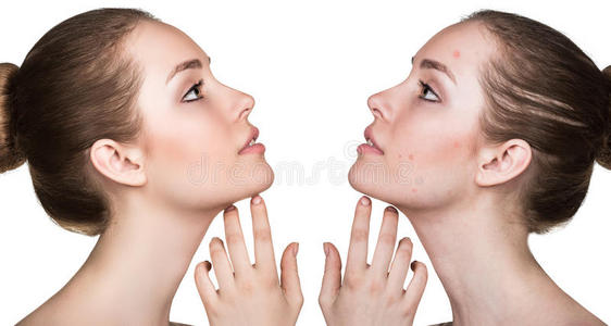 美女前后对比图片