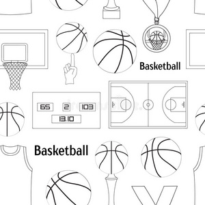 篮球图标图案