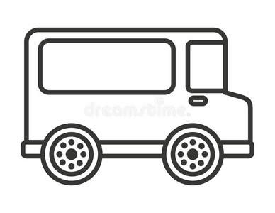 车辆 插图 偶像 传送 航运 交通 服务 轮廓 卡车 运输