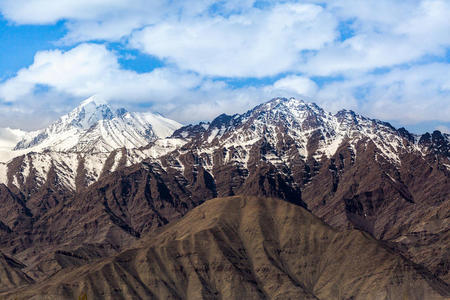 高的 寒冷的 冰川 自然 亚洲 喜马拉雅山脉 危险的 徒步旅行