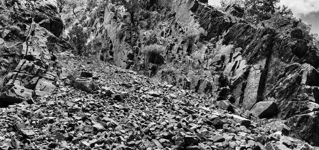旅行者 风景 克里特岛 岩石 空的 场景 希腊 自然 山崩
