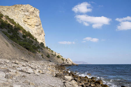斜坡 地平线 海岸 自然 俄罗斯 克里米亚 海湾 风景 海滨